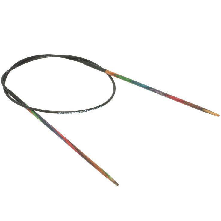 Lana Grossa Circular knitting needle design-wood multicolor 2mm/40cm