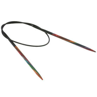 Lana Grossa Circular knitting needle design-wood multicolor 3mm/40cm