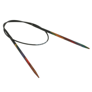 Lana Grossa Circular knitting needle design-wood multicolor 3,5mm/40cm