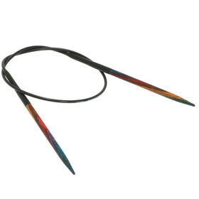 Lana Grossa Circular knitting needle design-wood multicolor 4mm/40cm