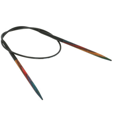 Lana Grossa Circular knitting needle design-wood multicolor 4mm/40cm