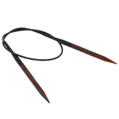 Lana Grossa Circular knitting needle design-wood multicolor 4,5mm/40cm