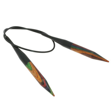 Lana Grossa Circular knitting needle design-wood multicolor 8mm/40cm
