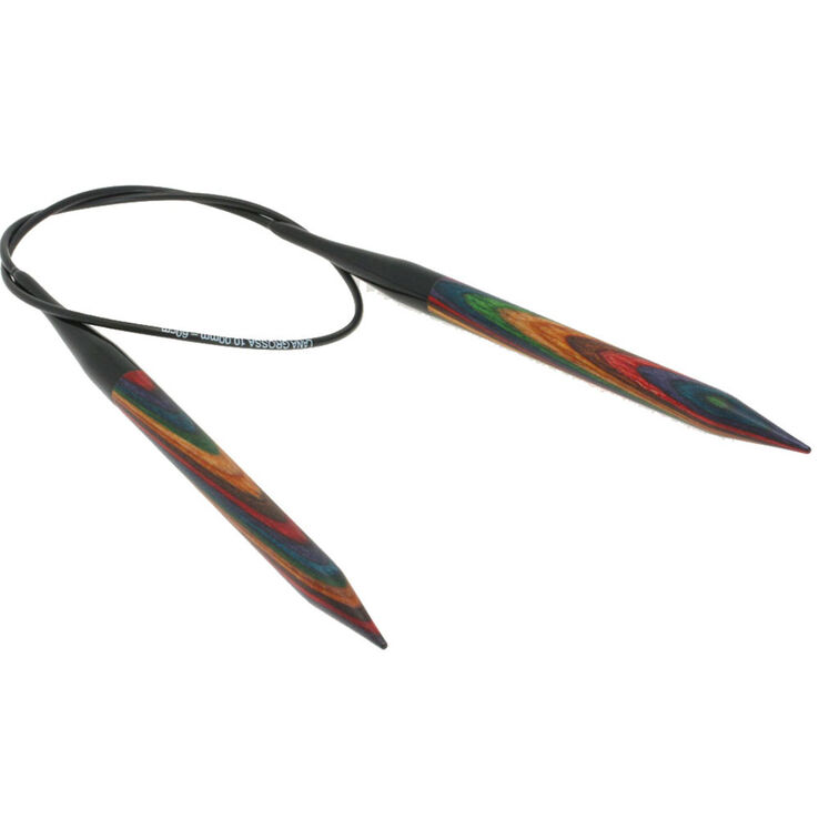 Lana Grossa Circular knitting needle design-wood color size10mm/60cm