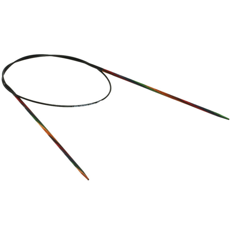 Lana Grossa Circular knitting needle design-wood multicolor 2,5mm/60cm