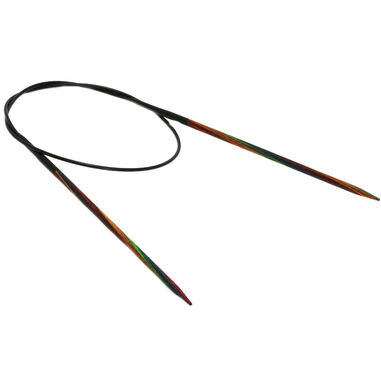 Lana Grossa Circular knitting needle design-wood multicolor 3,5mm/60cm