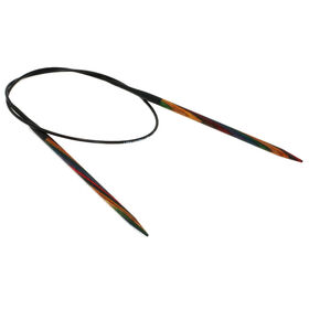 Lana Grossa Circular knitting needle design-wood multicolor 4,5mm/60cm