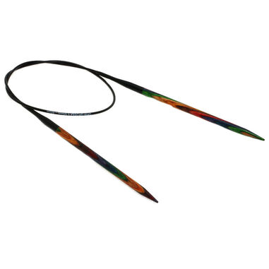 Lana Grossa Circular knitting needle design-wood multicolor 5mm/60cm