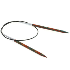 Lana Grossa Circular knitting needle design-wood multicolor 5,5mm/60cm