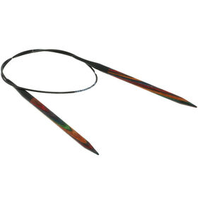 Lana Grossa Circular knitting needle design-wood multicolor 6mm/60cm