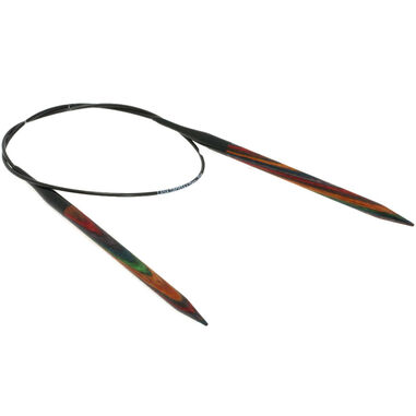 Lana Grossa Circular knitting needle design-wood multicolor 6mm/60cm