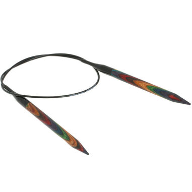 Lana Grossa Circular knitting needle design-wood multicolor 7mm/60cm