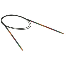 Lana Grossa Circular knitting needle design-wood multicolor 3,25mm/80cm