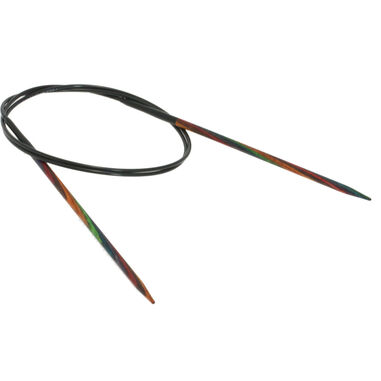 Lana Grossa Circular knitting needle design-wood multicolor 3,5mm/80cm