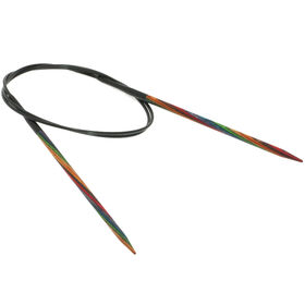 Lana Grossa Circular knitting needle design-wood multicolor 4mm/80cm