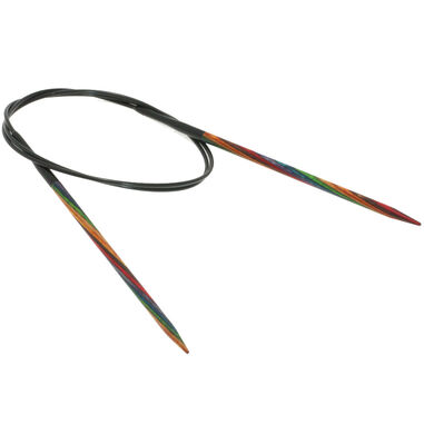 Lana Grossa Circular knitting needle design-wood multicolor 4mm/80cm