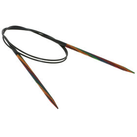 Lana Grossa Circular knitting needle design-wood multicolor 4,5mm/80cm