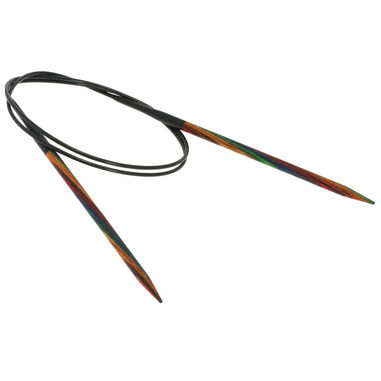 Lana Grossa Circular knitting needle design-wood multicolor 4,5mm/80cm