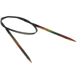 Lana Grossa Circular knitting needle design-wood multicolor 5mm/80cm