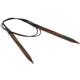 Lana Grossa Circular knitting needle design-wood multicolor 8mm/80cm