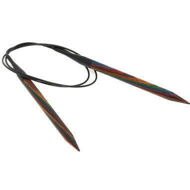 Lana Grossa Circular knitting needle design-wood multicolor 8mm/80cm