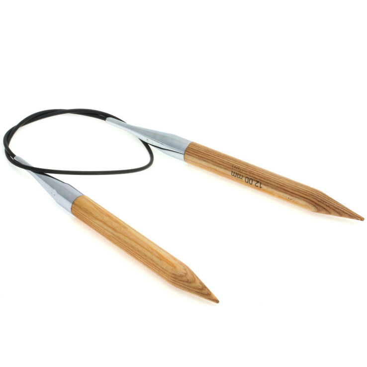 Lana Grossa Circular knitting needle design-wood natural size12mm/60cm