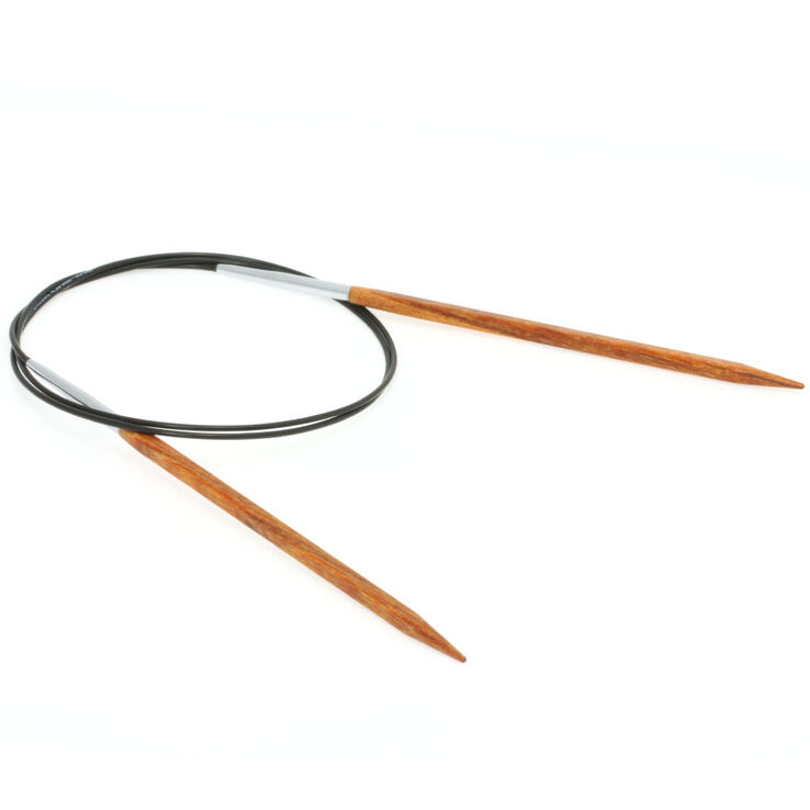 Lana Grossa Circular knitting needle design-wood Quattro S, 4,5mm/80cm