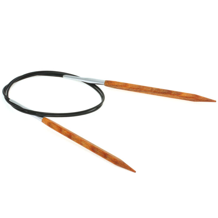 Lana Grossa Circular knitting needle design-wood Quattro S, 6mm/80cm