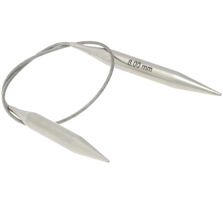 Lana Grossa Circular knitting needle stainless steel 8mm/40cm