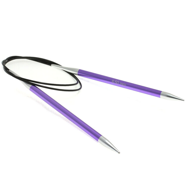 Lana Grossa Circular knitting needle aluminum Rainbow 6,5mm/80cm