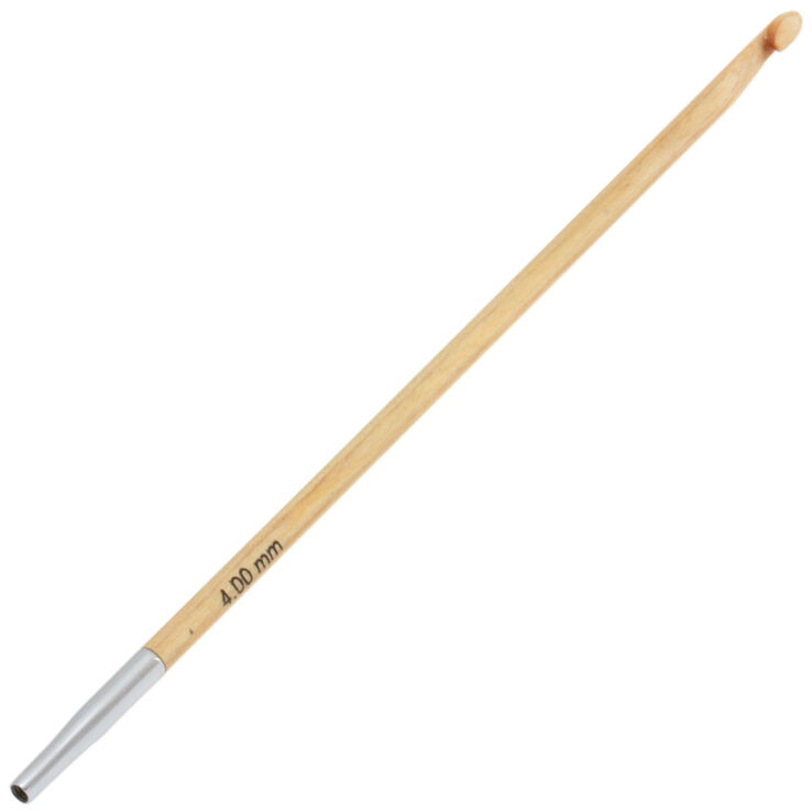 Lana Grossa Tunisian crochet hook design-wood 4,0 mm