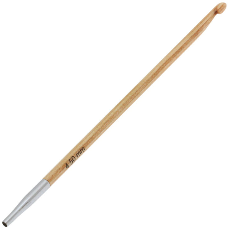 Lana Grossa Tunisian crochet hook design-wood 4,5 mm