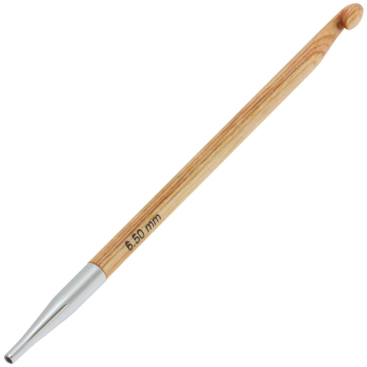 Lana Grossa Tunisian crochet hook design-wood 6,5 mm