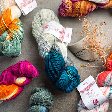 Hand-dyed <br> yarns