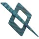 Wooden Clasp Cube | 02-petrol blue