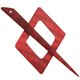 Wooden Clasp Cube | 04-ruby red