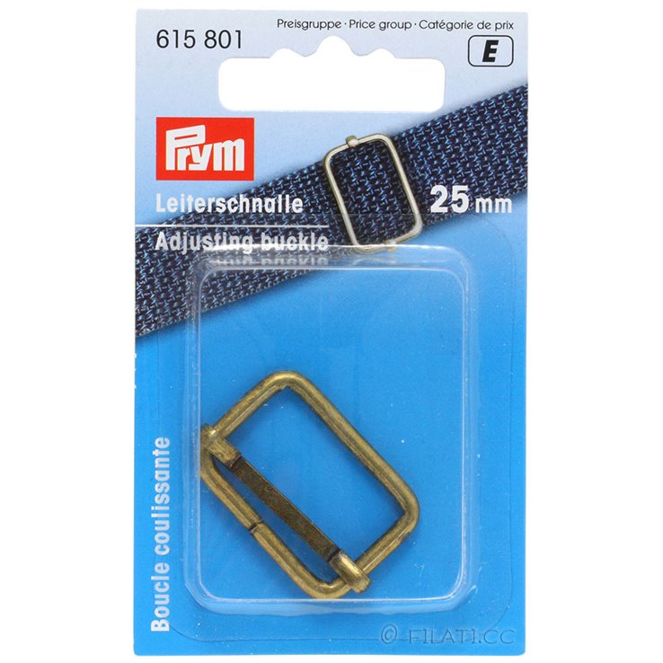 Adjusting buckle 615801/25mm | 801-antique brass