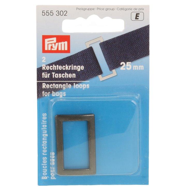 Prym Rectangle loops 25mm | 01-antique silver