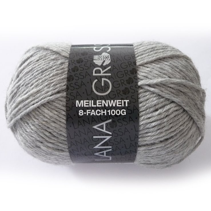 Lana Grossa MEILENWEIT 8-FACH 100g Uni