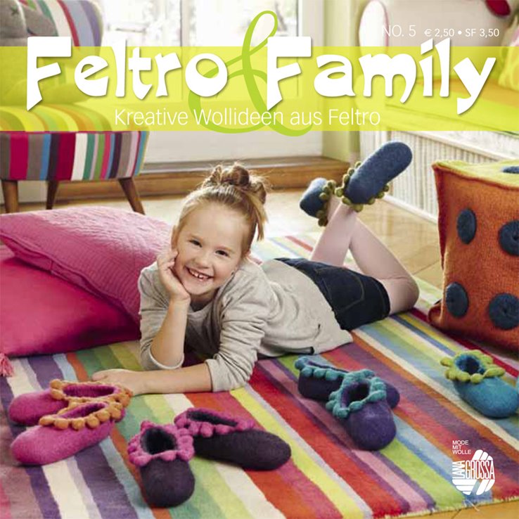STRICK & FILZ No. 5 (Feltro & Family) - German Edition from Lana Grossa