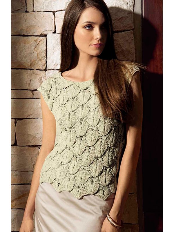Lana Grossa TOP IN LEAF PATTERN Pico
