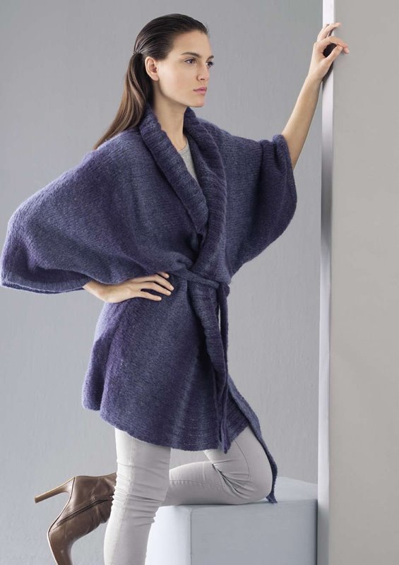 Lana Grossa CROSSWISE KNIT JACKET Fumato