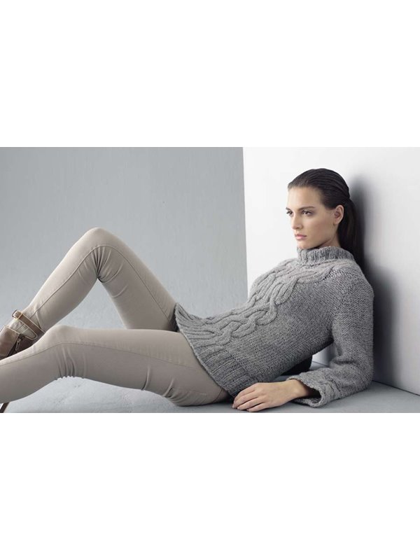 Lana Grossa Cable Sweater ALTA MODA ALPACA
