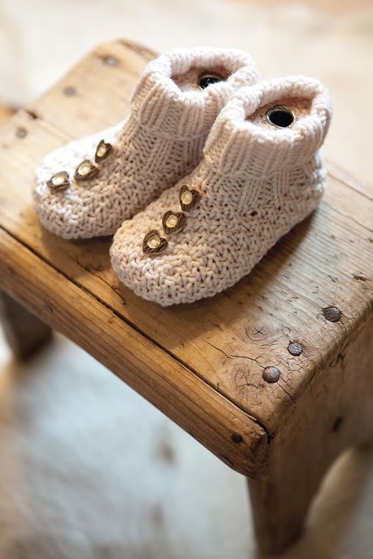 Lana Grossa Baby Booties COOL WOOL big