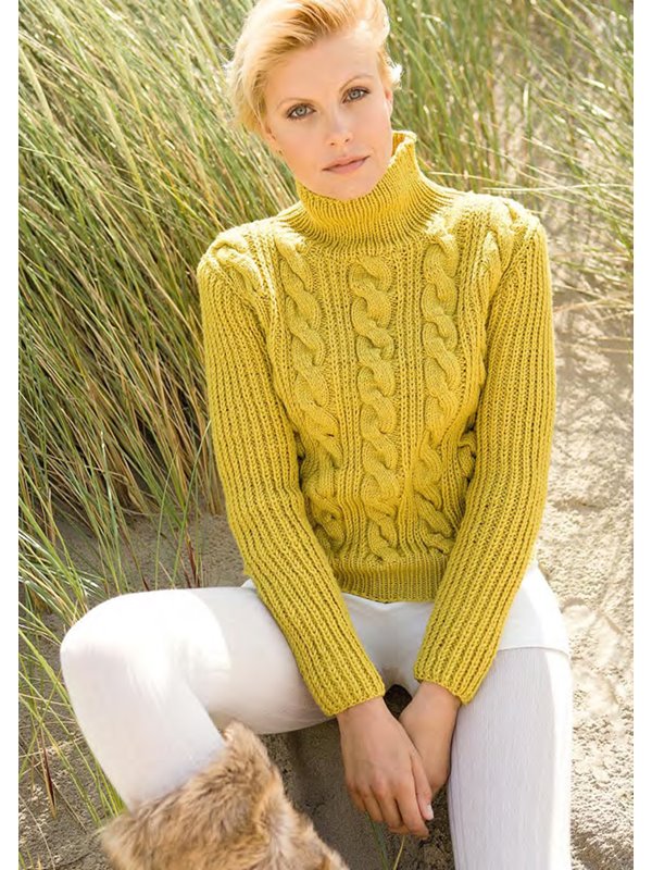 Lana Grossa Brioche Stitch and Cable Sweater BINGO