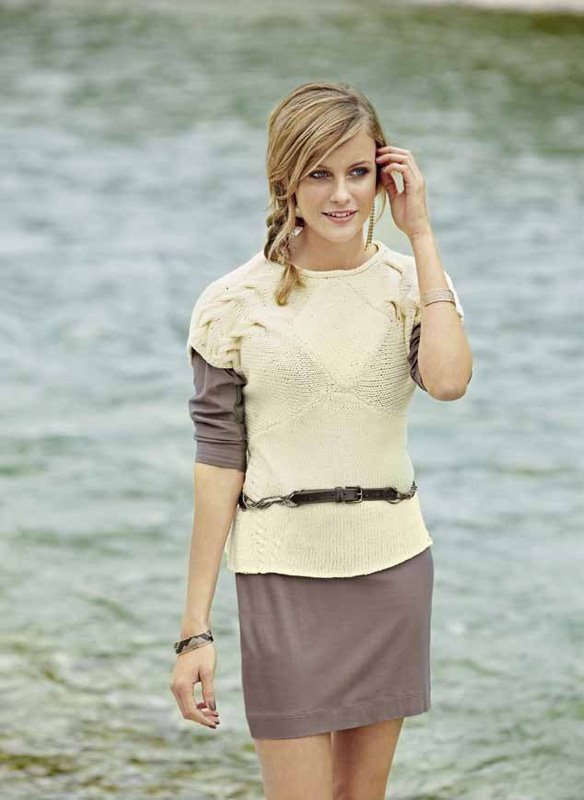 Lana Grossa Top with Short Sleeves ORGANICO