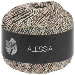 Lana Grossa ALESSIA | 103-black/copper/silver/hemp