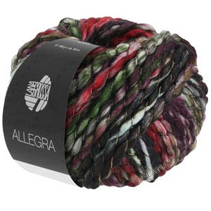Lana Grossa ALLEGRA | 13-raspberry/blackberry/raw white/dark green/dark red
