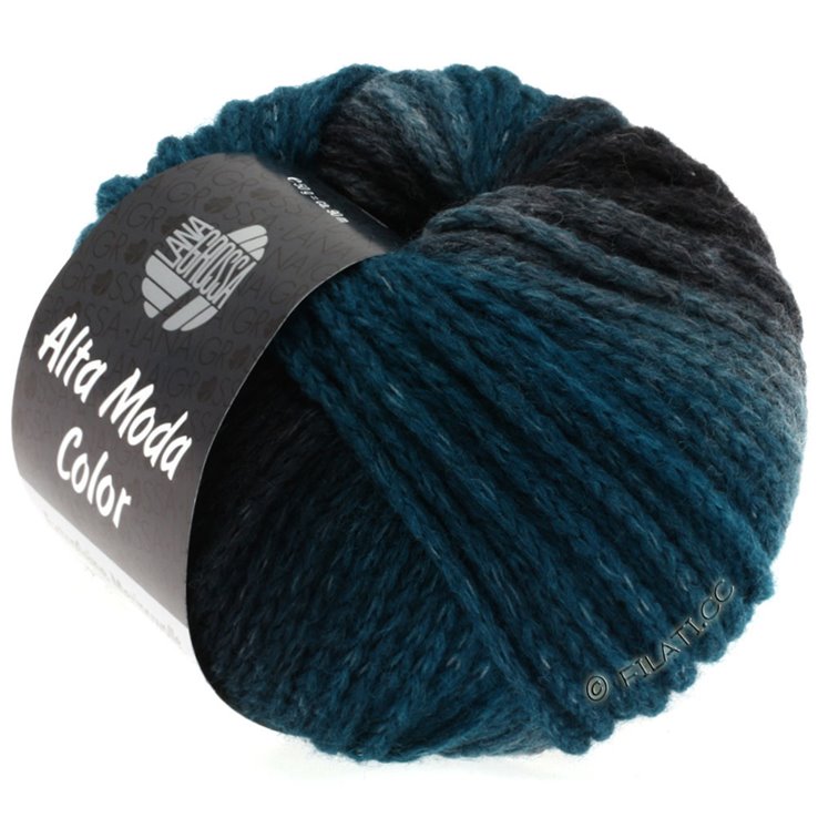 Lana Grossa ALTA MODA COLOR | 01-dark gray/petrol/mint