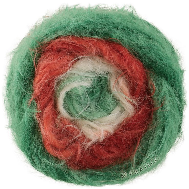 Lana Grossa BASTA MISTA (Christmas Edition) | 799-green/white/red striped